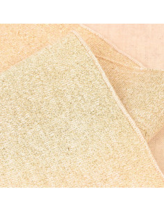 Ribbed cuffs and waistband - Ecru and gold