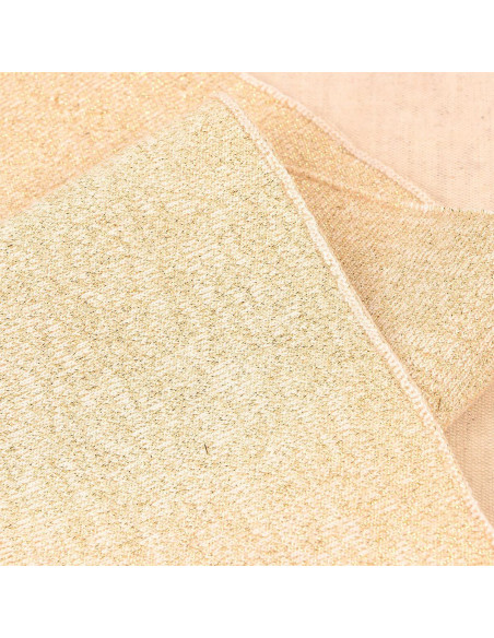 Ribbed cuffs and waistband - Ecru and gold