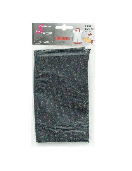 Ribbed cuffs and waistband - Black and multicolored