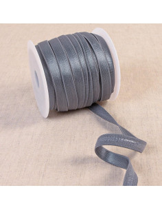 Satin anti-slip elastic - Gray