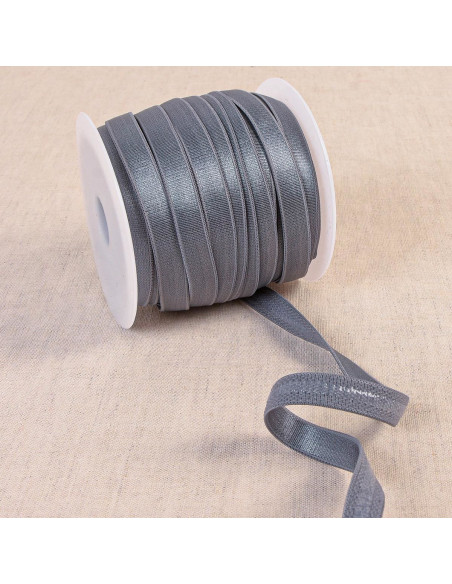 Satin anti-slip elastic - Gray