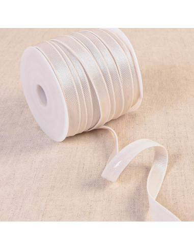 Satin non-slip elastic - Ecru