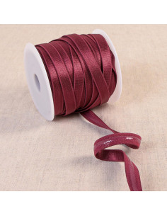Satin anti-slip elastic - Bordeaux