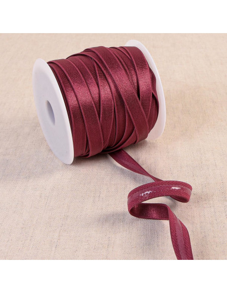 Satin anti-slip elastic - Bordeaux