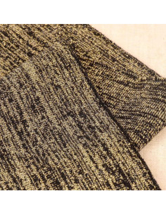 Ribbed cuffs and waistband - Black and gold