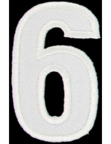 Iron-on patch number 6 or 9