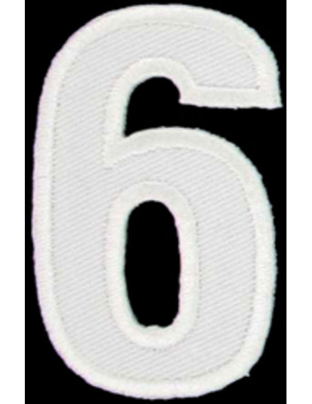 Iron-on patch number 6 or 9