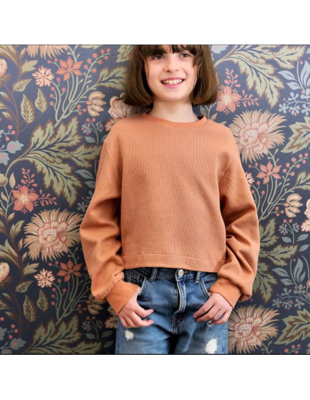 Vancouver Kids Short Sweatshirt Pattern - Ikatee