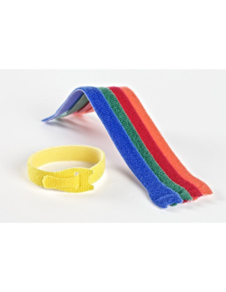 VELCRO® ONE-WRAP® Cable Ties 12mm x 20cm x 5 Multicolored