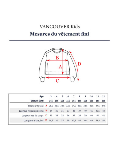 Vancouver Kids Short Sweatshirt Pattern - Ikatee