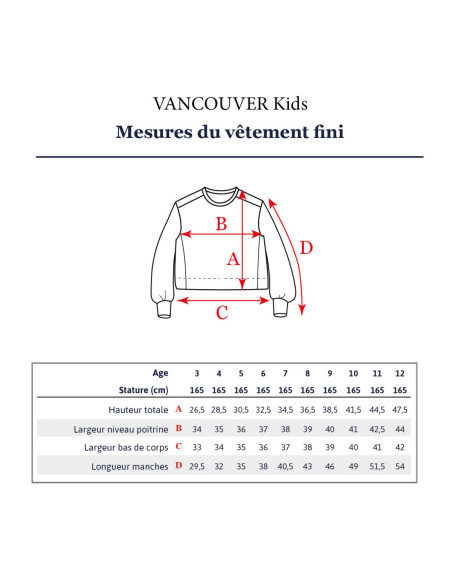 Vancouver Kids Short Sweatshirt Pattern - Ikatee