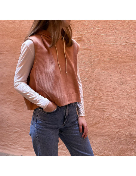 Vancouver cropped sweatshirt pattern - Ikatee