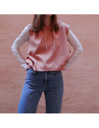 Vancouver cropped sweatshirt pattern - Ikatee