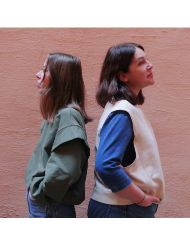 Vancouver cropped sweatshirt pattern - Ikatee