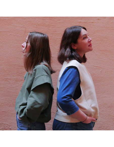 Vancouver cropped sweatshirt pattern - Ikatee