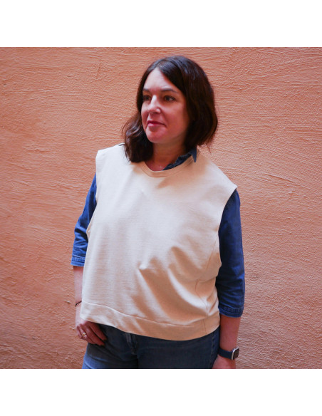 Vancouver cropped sweatshirt pattern - Ikatee