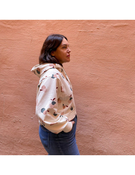 Vancouver cropped sweatshirt pattern - Ikatee