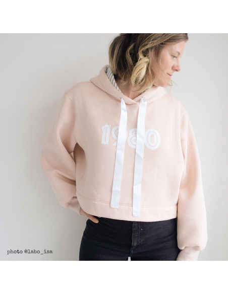 Vancouver cropped sweatshirt pattern - Ikatee