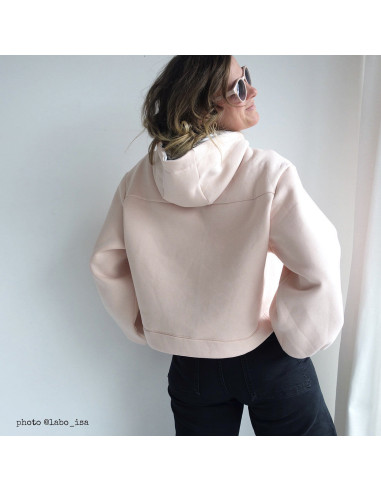 Vancouver cropped sweatshirt pattern - Ikatee