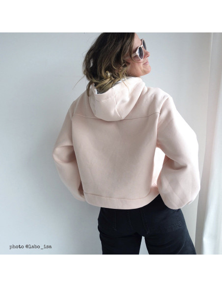 Vancouver cropped sweatshirt pattern - Ikatee