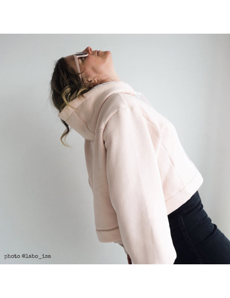 Vancouver cropped sweatshirt pattern - Ikatee