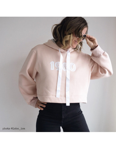 Vancouver cropped sweatshirt pattern - Ikatee