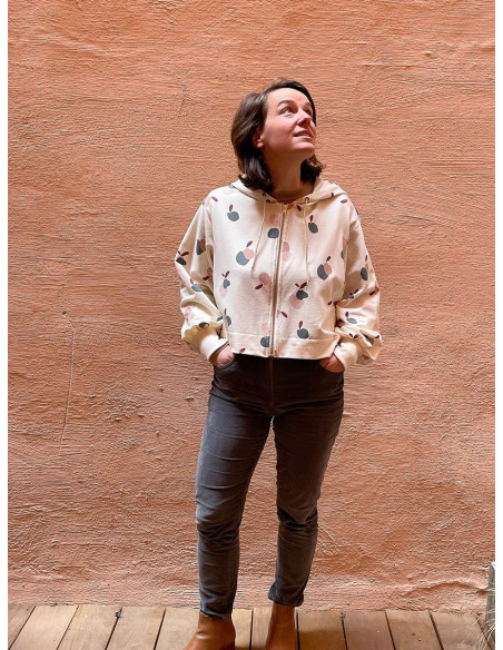Vancouver cropped sweatshirt pattern - Ikatee