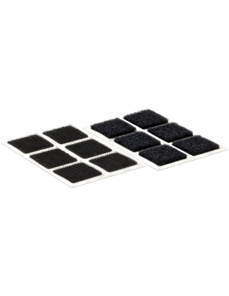 VELCRO® Brand Self-Adhesive Hook and Loop Squares 25mm x 24 black