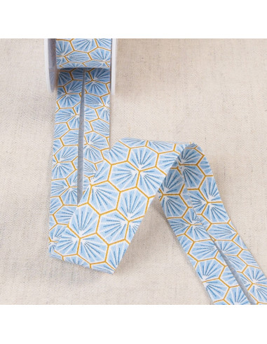 Honeycomb bias - Light blue