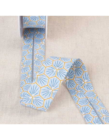 Honeycomb bias - Light blue
