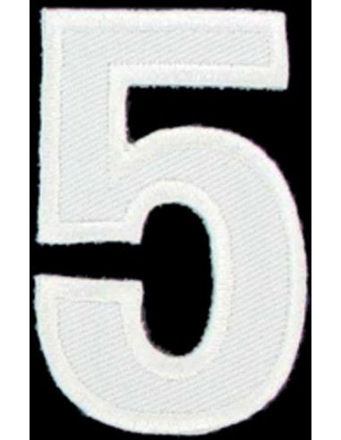 Iron-on patch number 5