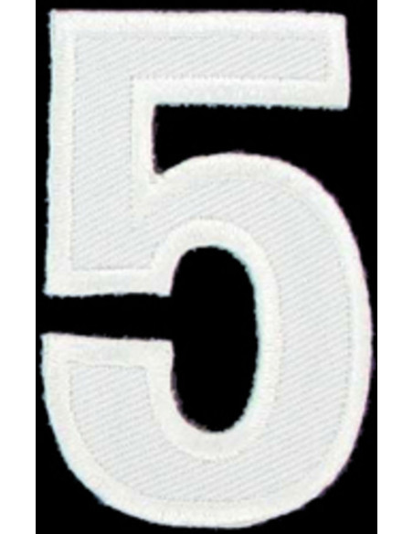 Iron-on patch number 5