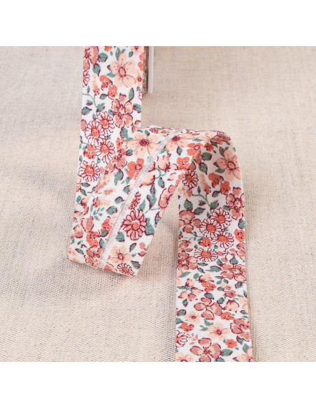 Organic flower bias - Old pink