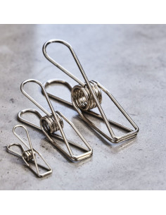 Metal clip box - Chrome silver