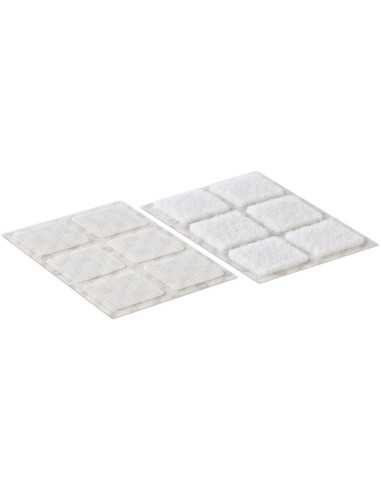 VELCRO® Brand Self-Adhesive Hook and Loop Squares 25mm x 24 White