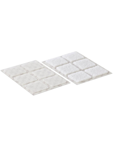 VELCRO® Brand Self-Adhesive Hook and Loop Squares 25mm x 24 White