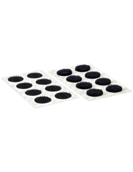VELCRO® Brand Self-Adhesive Hook and Loop Dots 16mm x 16mm Black