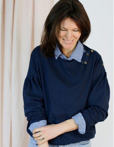 Horizon Sweatshirt, Sweater Pattern - Atelier Scämmit