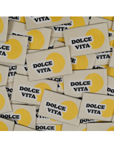 Set of 5 woven labels - Dolce vita