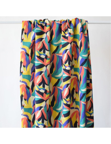 Viscose fabric Tamaris iris - Unique by Cousette
