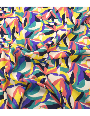 Viscose fabric Tamaris iris - Unique by Cousette