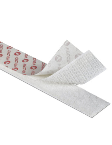 VELCRO® Brand Mixed Hook and Loop Tape (adhesive and sew-on) 20mm X 25M white