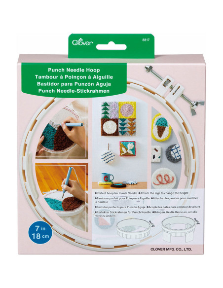 Clover punch needle drum