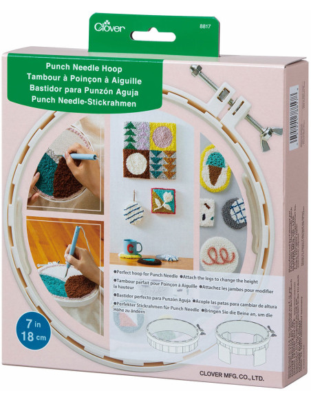 Clover punch needle drum