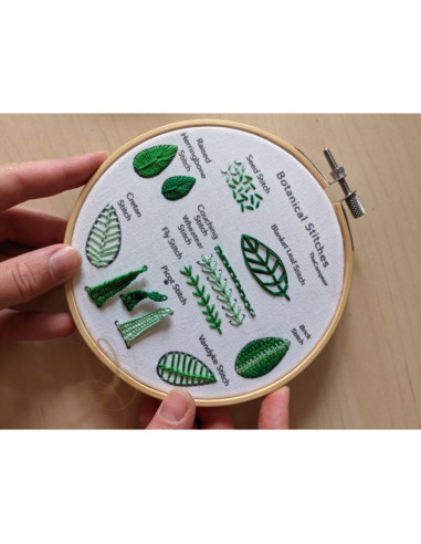 Embroidery Kit - Advanced Embroidery Stitches and Plants