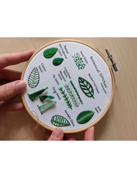 Embroidery Kit - Advanced Embroidery Stitches and Plants