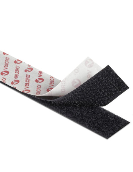 VELCRO® Brand Mixed Hook and Loop Tape (adhesive and sew-on) 20mm X 1M black