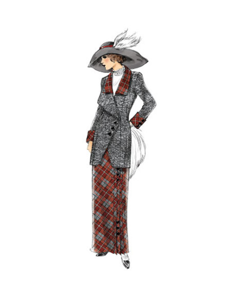 Jacket, bib, and skirt pattern - Butterick 6108