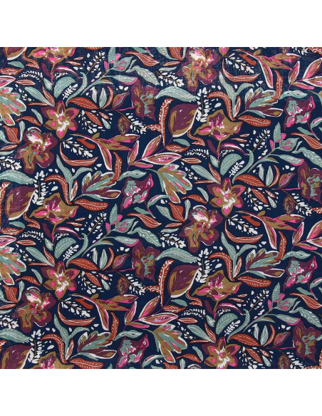 Fancy viscose fabric - Suniva night and fawn