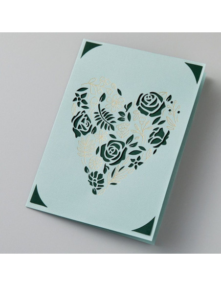 Set of 8 cards with envelopes R20 Foil Forest Grove Cricut